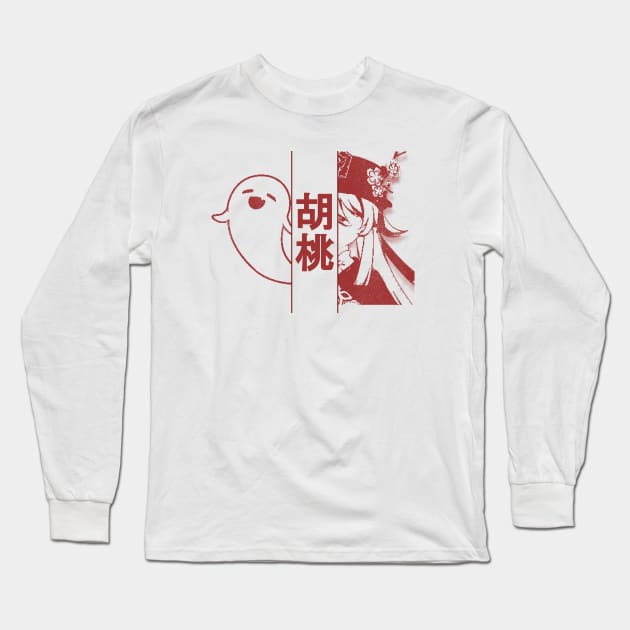 Genshin Impact Hu Tao Duality Long Sleeve T-Shirt by HoyoStan